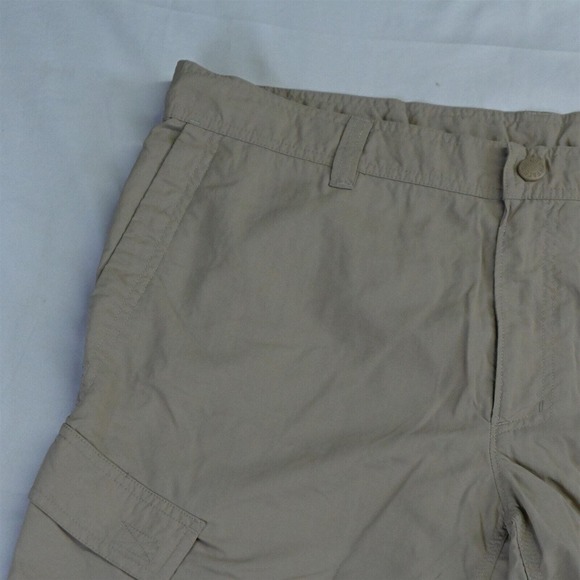 North Face 36 x 10" Khaki Ripstop Outdoor Cargo Shorts - Picture 2 of 5